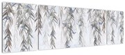 Obraz - Gałązki wierzby z motylami (170x50 cm)
