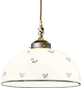 Kolarz 731.32.28 - Żyrandol na lince NONNA 1xE27/75W/230V śr. 36 cm zielony