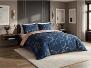 PrzytulneMieszkanie.pl PrzytulneMieszkanie.pl Pościel z mikroflanelu STARMISS ciemnoniebieska Rozmiar pościeli: 70 x 90 cm | 140 x 220 cm