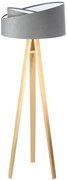 Lampa stojąca GEMSTONE szara/biała/sosna BPS KONCEPT
