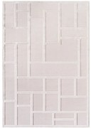Dywan nowoczesny Doha 3D kremowy geometryczny 80 cm x 150 cm