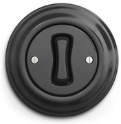 Kliklap - Retro jednobiegunowy wyłącznik z ramką nr 1 antracyt