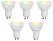 Zestaw 5 inteligentnych żarówek LED GU10 50mm z możliwością ściemniania Opal 4.7W 400 lm 2700-6500K