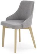 Szare krzesło tapicerowane styl skandynawski W5-T10