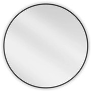 Mexen Loft lustro łazienkowe okragłe 70 cm, rama czarna - 9850-070-070-000-70
