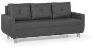 Kanapa sofa 3 os z funkcją spania RED Ciemny szary