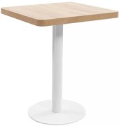 Kwadratowy nowoczesny stolik barowy dąb sonoma + biały H1-K81