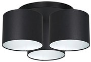 żyrandol natynkowy ARDEN 3xE27/60W/230V czarno-biały
