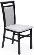Krzesło tapicerowane w stylu klasycznym czarny + szary C3-C09