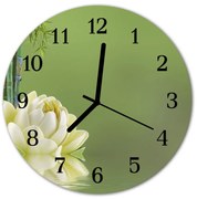Zegar szklany okrągły Lilia