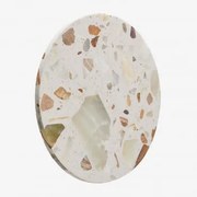 Kinkiet Ścienny Ø20 Cm Led Z Lastryko Balduina Beżowe Terrazzo - Sklum