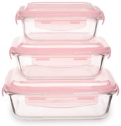 Szklane pojemniki na żywność 3 szt. Freska – Premier Housewares