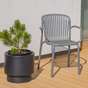 Krzesło ogrodowe z podłokietnikami Brene Gray FERNE