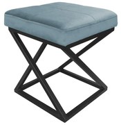 Pufa ZAZU 2 BL VELVET szara ATOS
