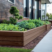 Rabata ogrodowa Base Woody 149x75,6 cm rustykalna cegła PROSPERPLAST