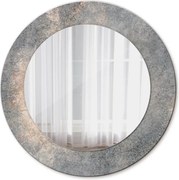 Lustro z nadrukiem okrągłe Vintage beton