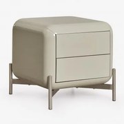 Stolik Nocny 45x45 Cm Z Mdf Alazne Zielony Lauerl - Sklum