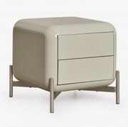 Szafka Nocna 45x45 Cm Z Mdf Alazne Zielony Lauerl - Sklum