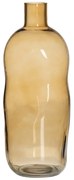 Szklany wazon w kolorze ochry (wysokość 35 cm) Amber – Ixia