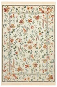 Kremowy dywan z wiskozy 160x230 cm Oriental Flowers – Nouristan