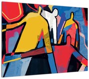 Obraz - Abstrakcja mężczyzn (70x50 cm)