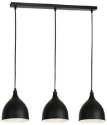 Żyrandol na lince NOAK 3xE27/15W/230V czarny
