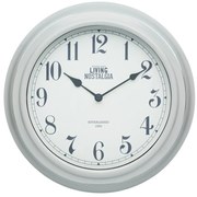 Zegar ścienny Kitchen Craft Living Nostalgia Grey, ⌀ 25,5 cm