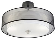 Inteligentna lampa sufitowa czarna z białą 50 cm z 3 WiFi A60 - Drum Duo Nowoczesny Oswietlenie wewnetrzne