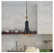 Elstead ETOILE-P-M-MB - Żyrandol na lince ETOILE 1xE27/60W/230V śr. 17,8 cm czarny