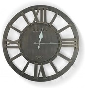 Drewniany zegar ścienny, styl rustykalny.