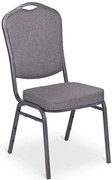 Grafitowe stalowe krzesło bankietowe F2-G77