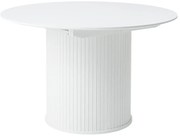 Okrągły rozkładany stół z dodatkowym blatem ø 120 cm Nola – Unique Furniture