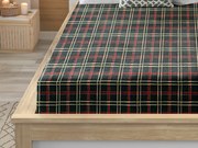 PrzytulneMieszkanie.pl Prześcieradło z mikropluszu GLENMOORE 160x200 cm zielone