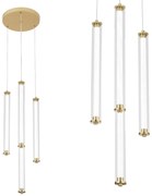 LAMPA WISZĄCA LED G024-4CPR ZŁOTA