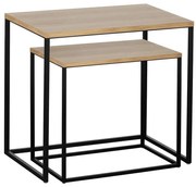 Eglo 424006 - ZESTAW 2x stolików pomocniczych TOZAWA brązowy/czarny