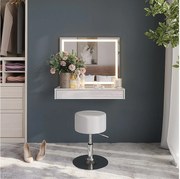 Stół do toalety biały/biały wysoki połysk 120x50.1x76 sherry