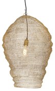 Orientalna lampa wisząca złota 70 cm - Nidum