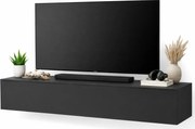 Czarna podwieszana szafka rtv 100 cm S9-A97