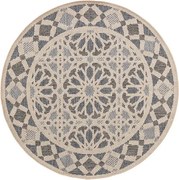 Okrągły wzorzysty dywan do ogrodu River