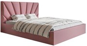 Różowe tapicerowane łóżko 180x200 Z2-M30