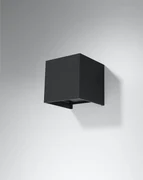 Kinkiet LUCA czarny LED IP54 SOLLUX  LIGHTING
