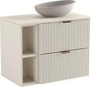 Kaszmirowa szafka pod umywalkę z szufladami i półkami B8-H08