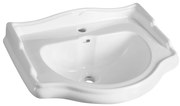 Biała ceramiczna umywalka 69x52 cm Retro – Sapho