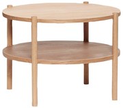 Okrągły stolik w dekorze dębu ø 60 cm Acorn – Hübsch