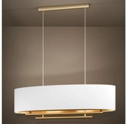 Eglo 390182 - Żyrandol na lince PINETARA 4xE27/40W/230V biały/złoty