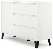 Biała Komoda Z Szafką I Szufladami H5-H59