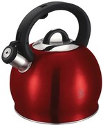 Czerwony tradycyjny czajnik z gwizdkiem 3L R3-S63
