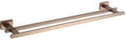 Mexen Arno podwójny wieszak na ręcznik, miedź szczotkowana - 7020725-65