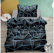 PrzytulneMieszkanie.pl PrzytulneMieszkanie.pl Bawełniana pościel PENELOPE TURKUS czarny Rozmiar pościeli: 70 x 90 cm | 140 x 200 cm