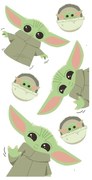 Bawełniany ręcznik dziecięcy 70x140 cm Star Wars Baby Yoda – Jerry Fabrics